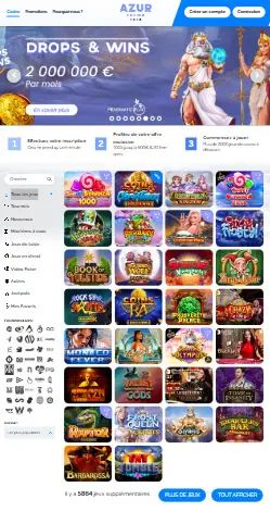 l'application et interface Wildz Casino
