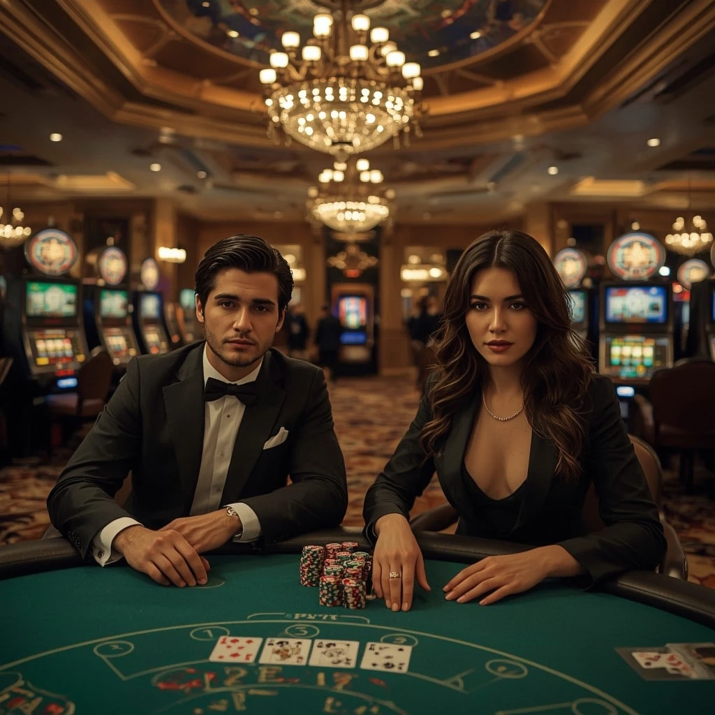 Deux joueurs de poker dans un WILDZ CASINO